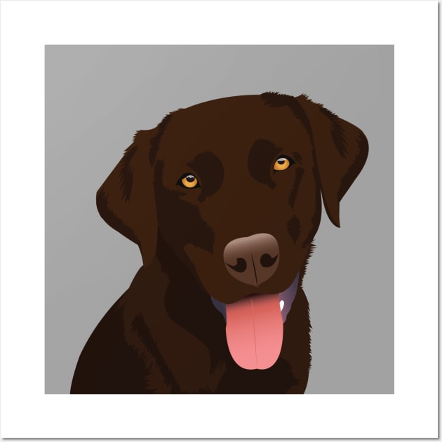 Chocolate Lab Wall Art by KCPetPortraits